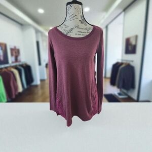 Chic Long Sleeve‎ Top in Plum
